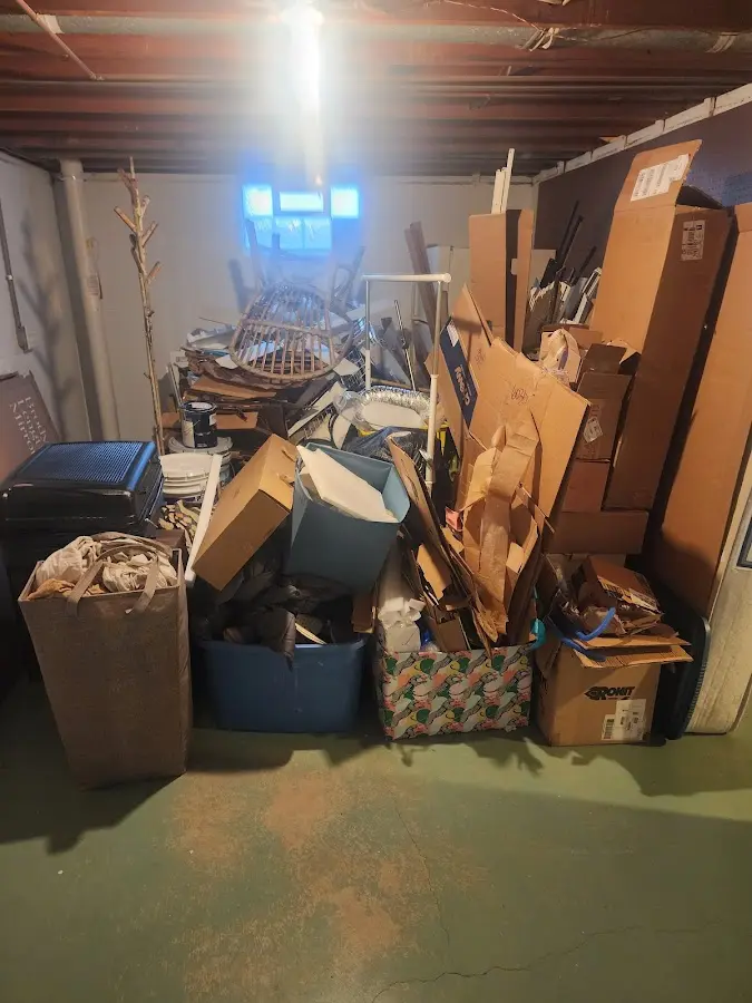 Roll-off dumpster container at job site for Concrete Dumpster Rental in Chillum